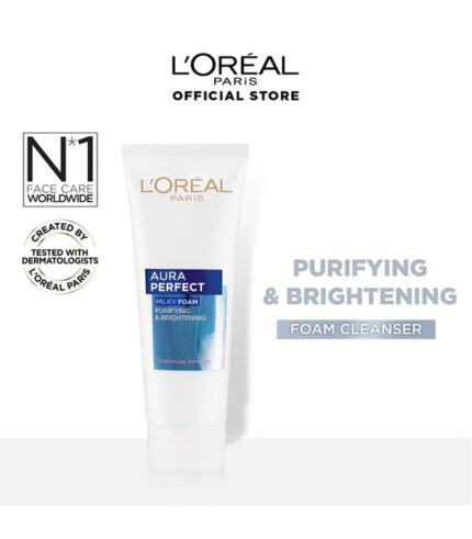 loreal-face-wash-aura-perfect-milky-foam-luxur